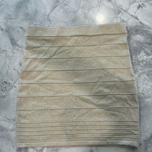 Gold Charlotte Russe Skirt